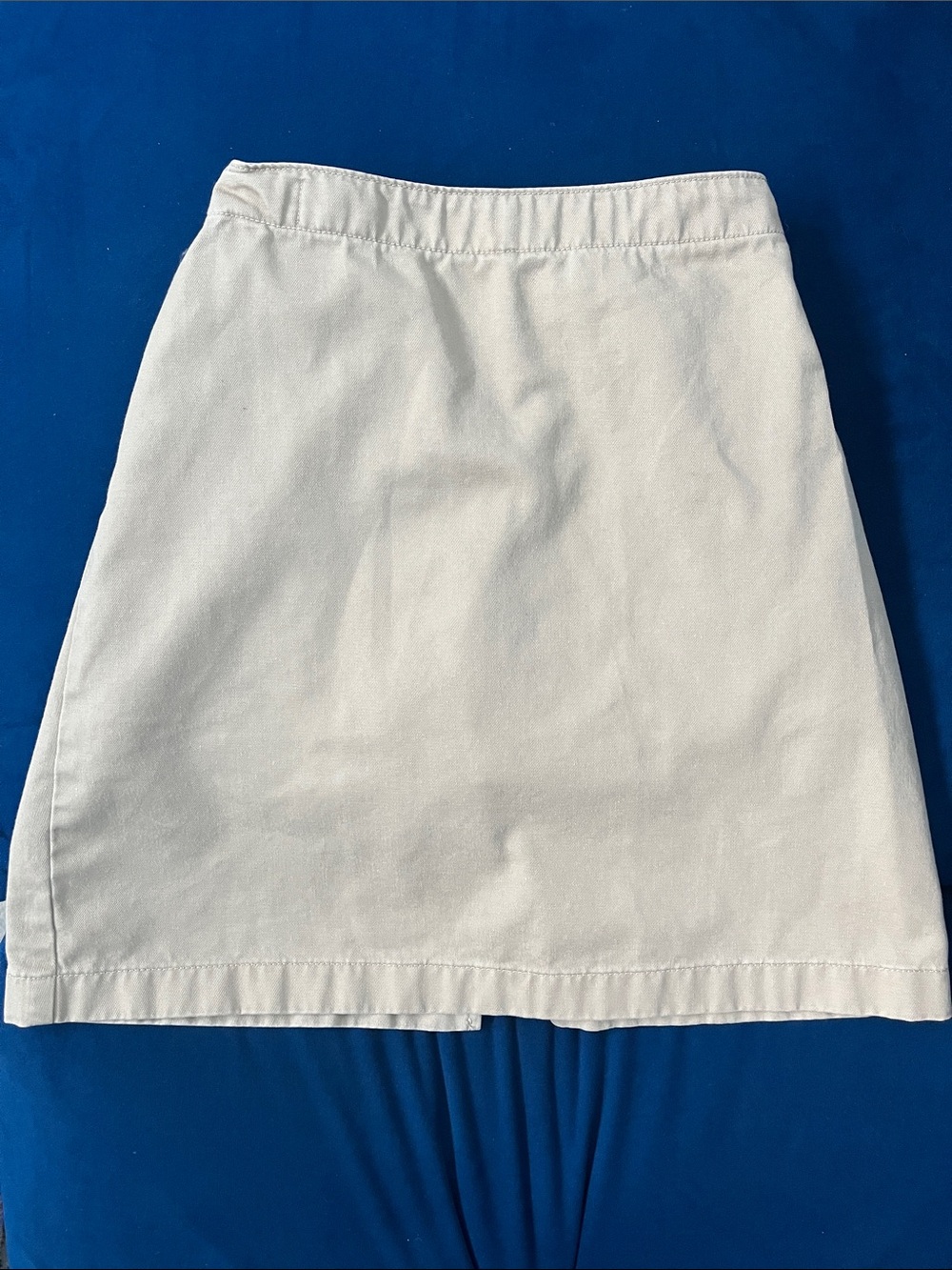 Lands' End White Mini Skirt